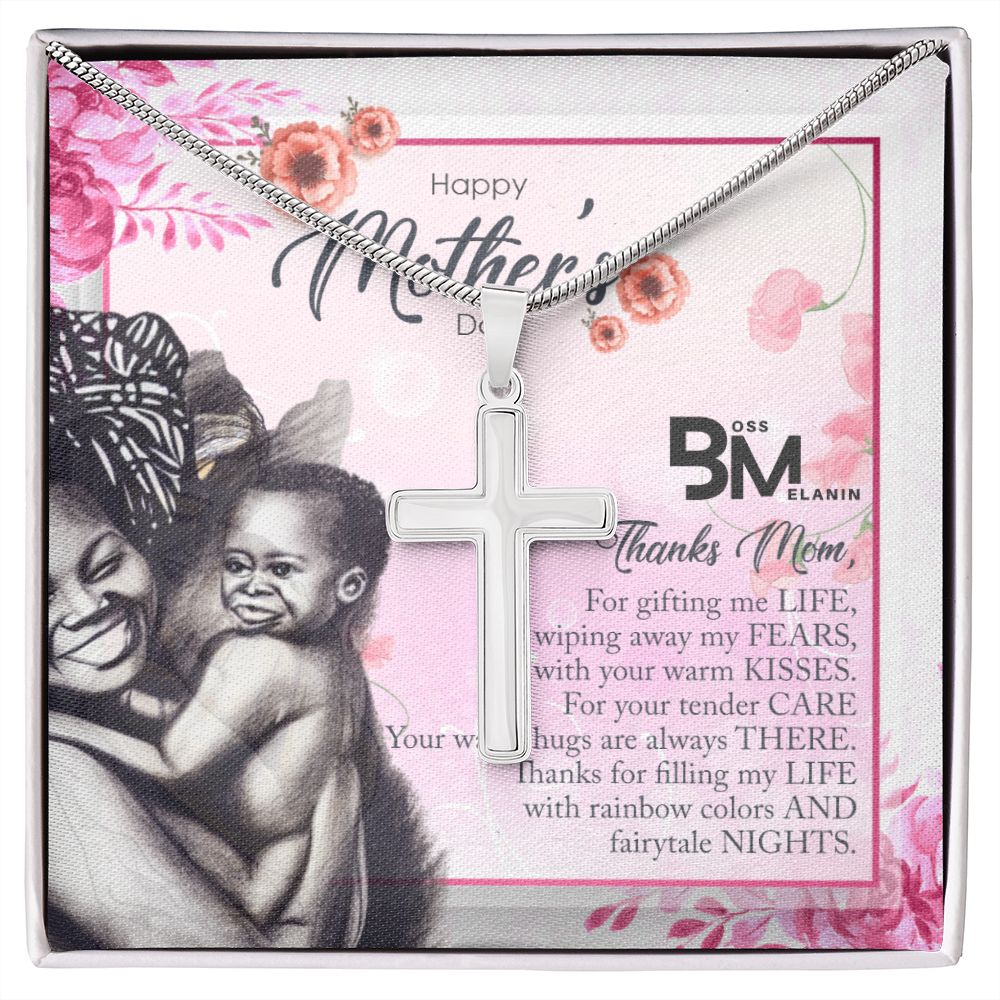 Stainless Steel Necklace for a Beautiful pregnant Black Woman