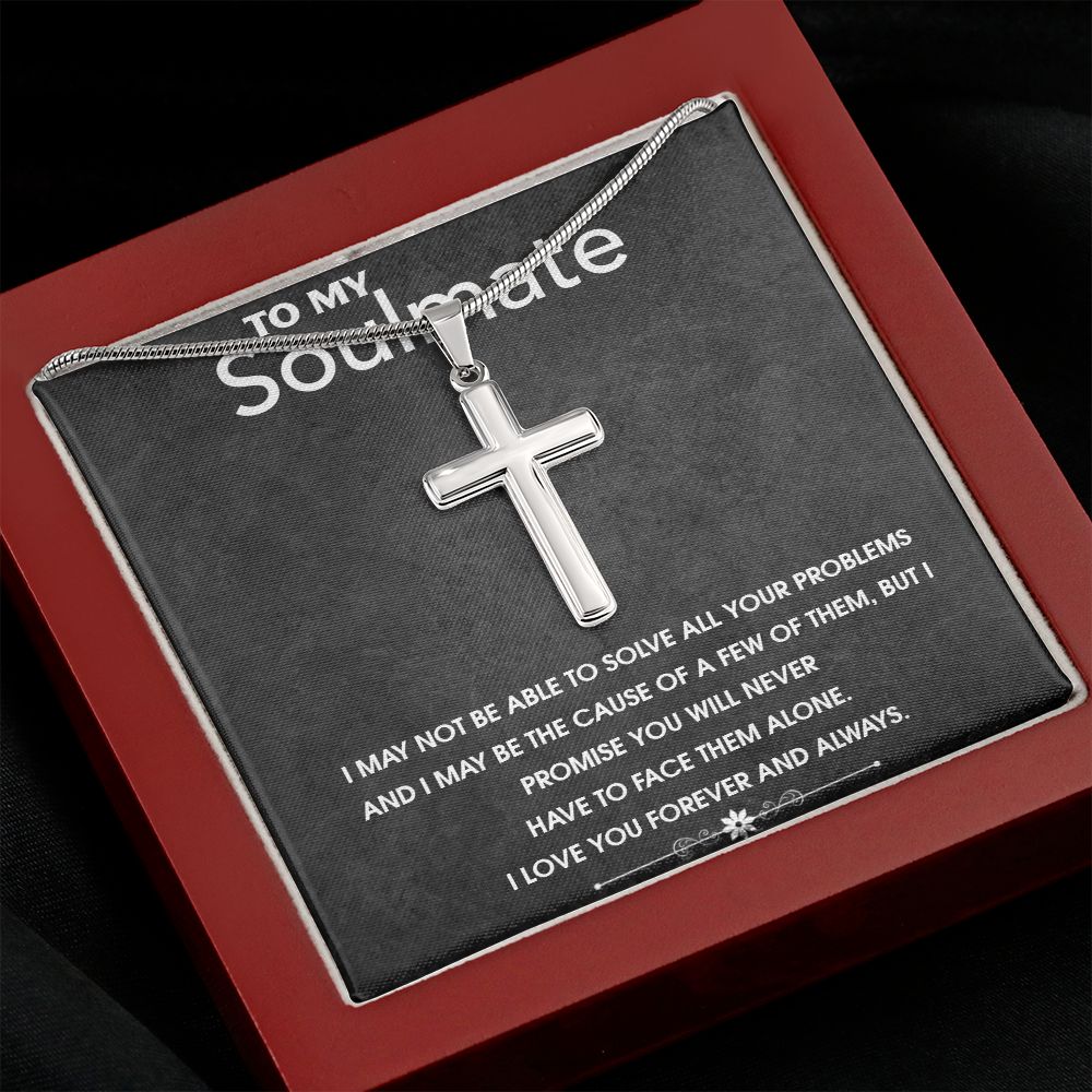 Stainless Steel high quality Gift chain & Cross for Soulmate