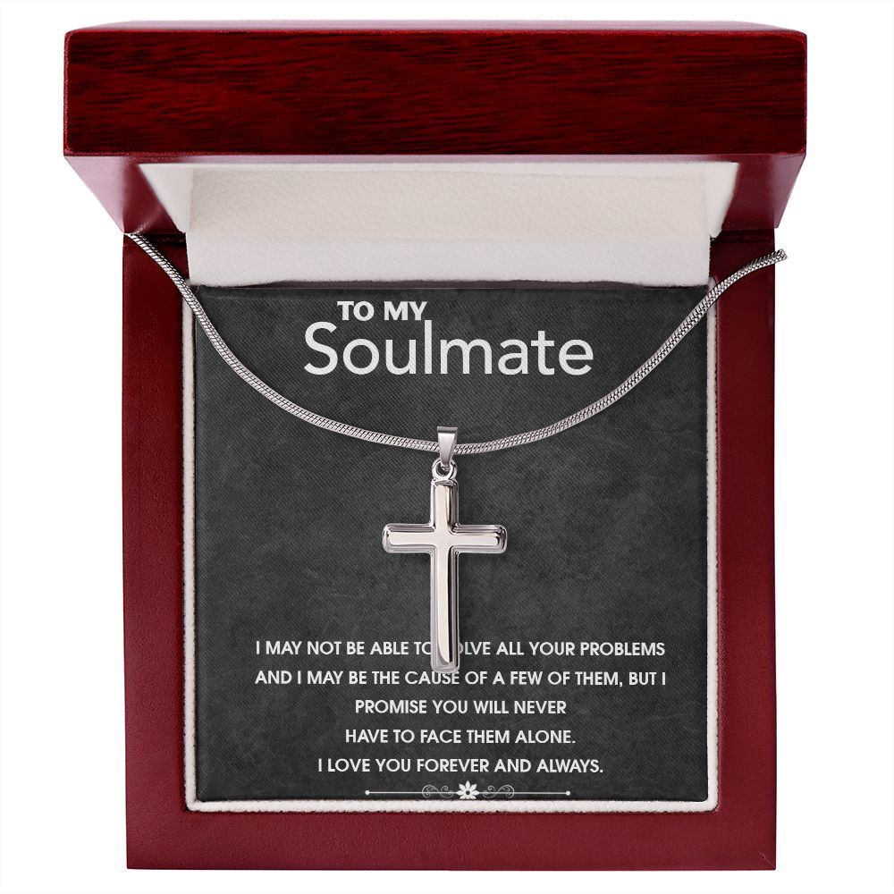 Stainless Steel high quality Gift chain & Cross for Soulmate