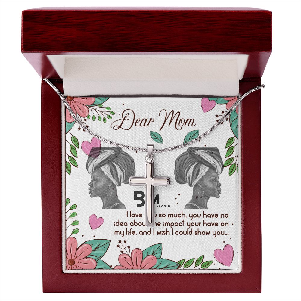 Stainless Steel Necklace for a Beautiful Black Mother