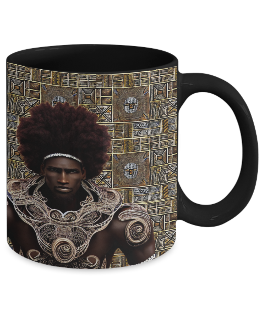 Black African King Designed Mug - unique Gift for Black Man