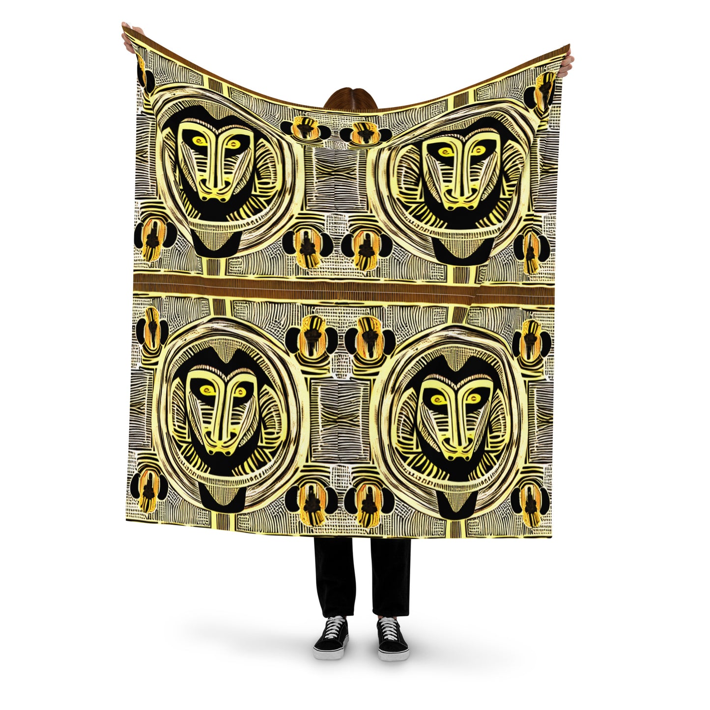 Unique African Print Design - Recycled polyester fabric