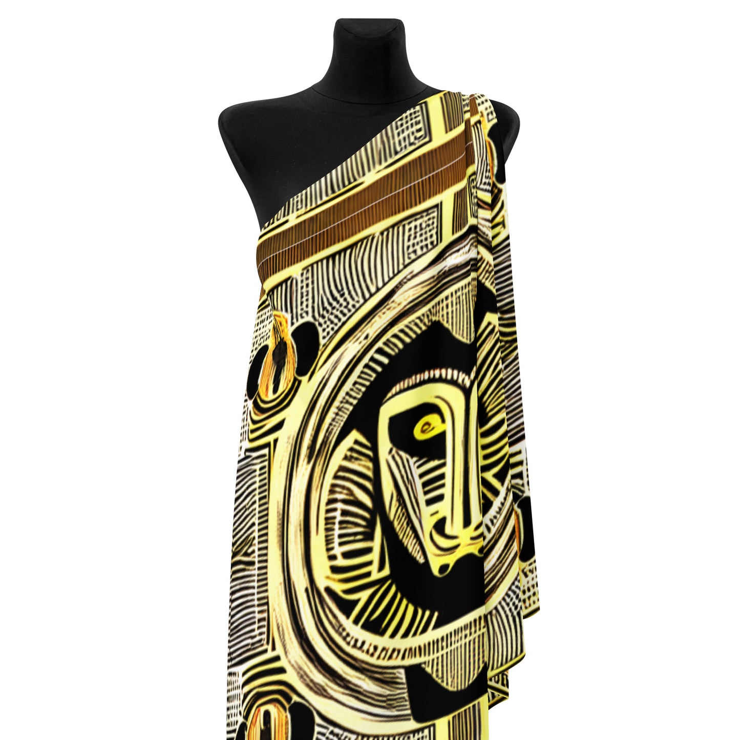 Unique African Print Design - Recycled polyester fabric