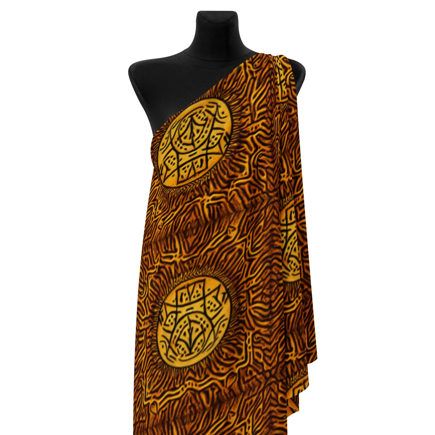 African Print Recycled polyester fabric