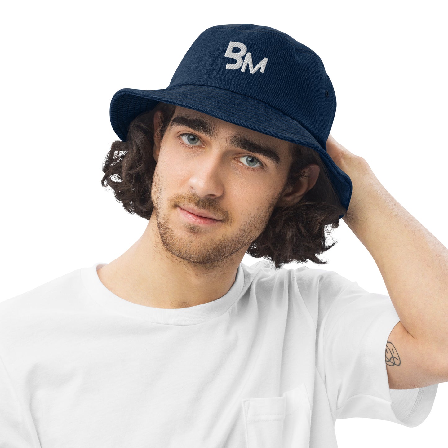 Boss Melanin Branded - Denim bucket hat