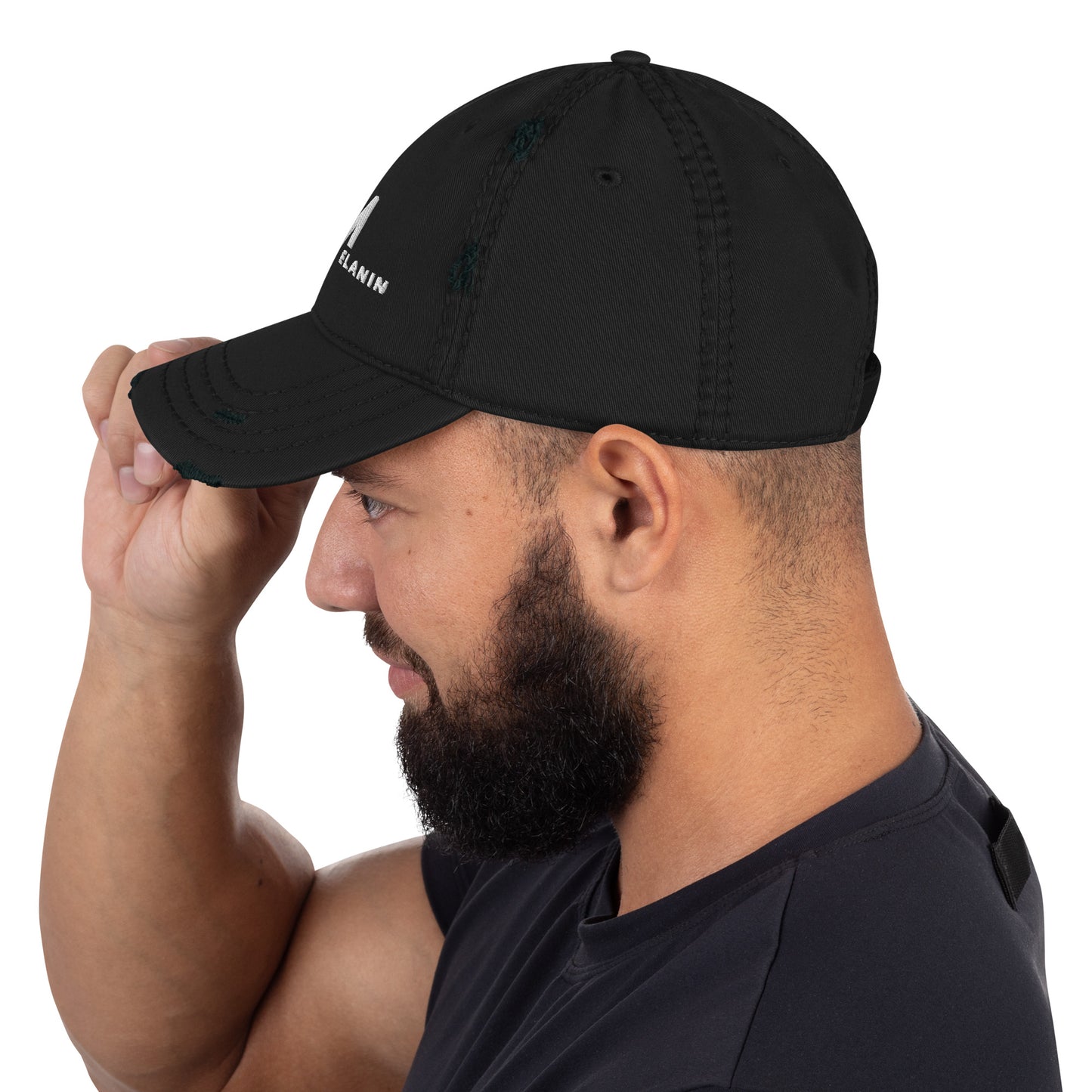 Melanin Boss Branded Distressed Dad Hat