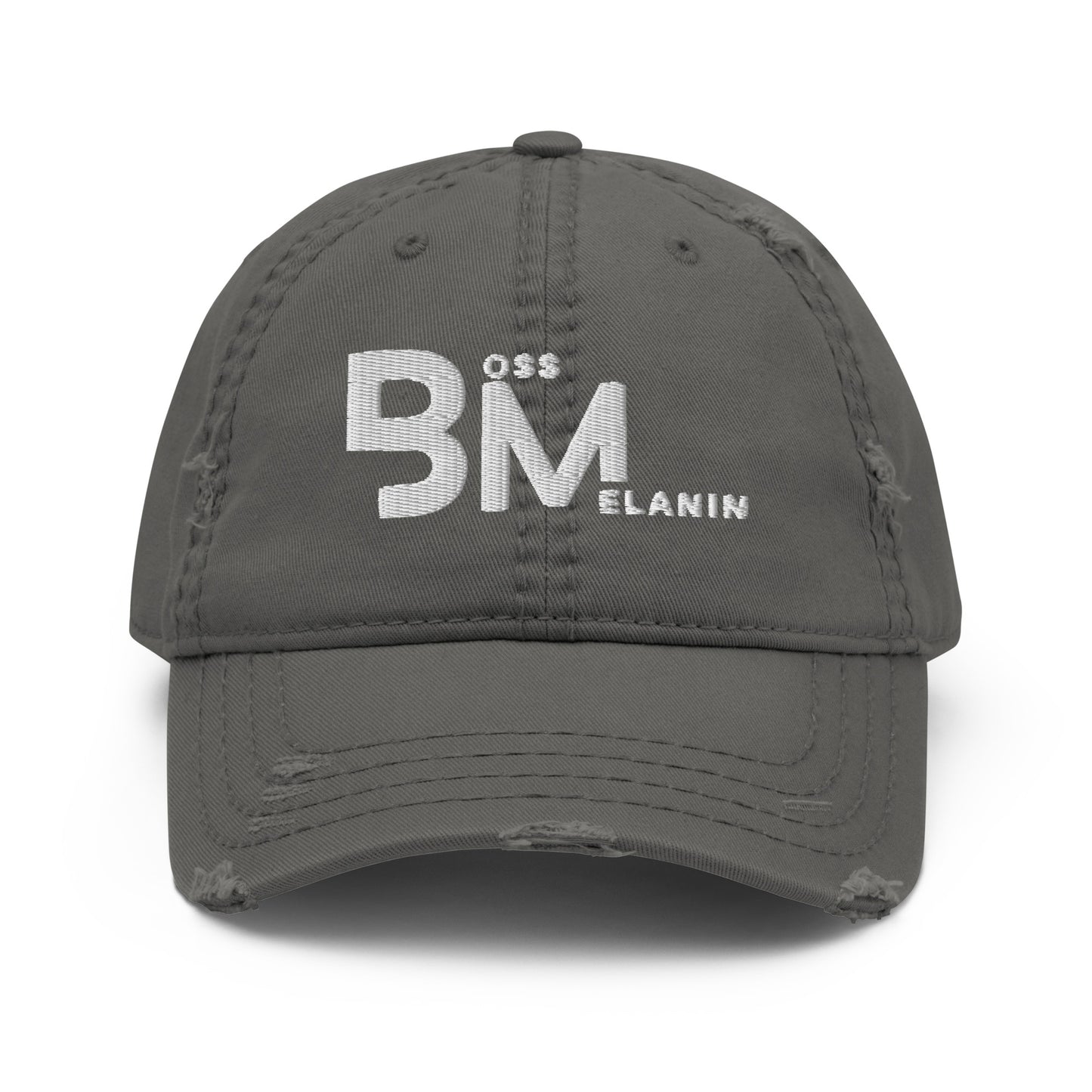 Melanin Boss Branded Distressed Dad Hat