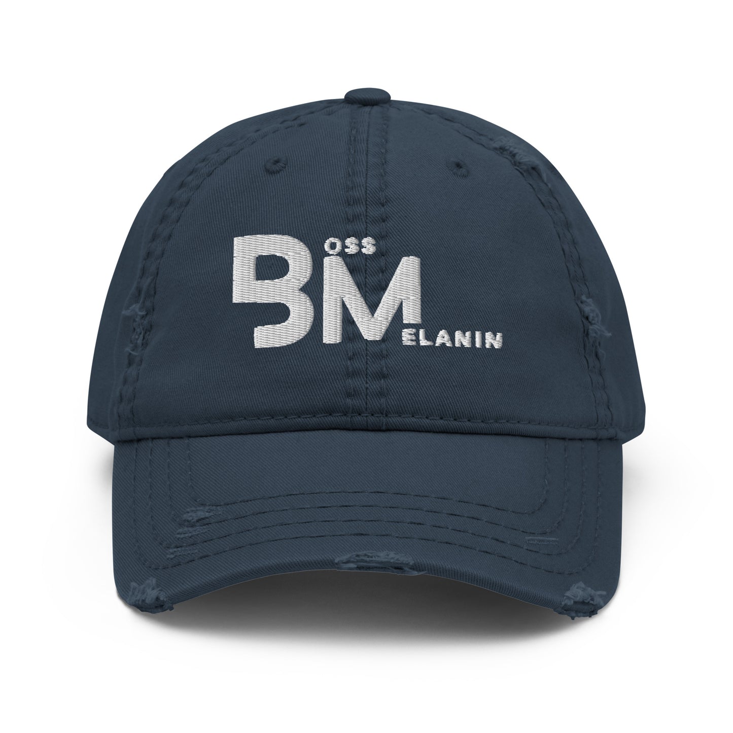 Melanin Boss Branded Distressed Dad Hat