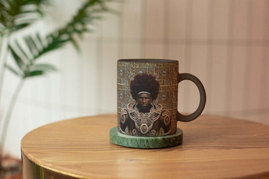 Black African King Designed Mug - unique Gift for Black Man