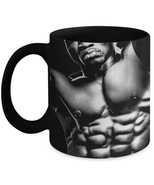 Unique powerful black man mug gift design