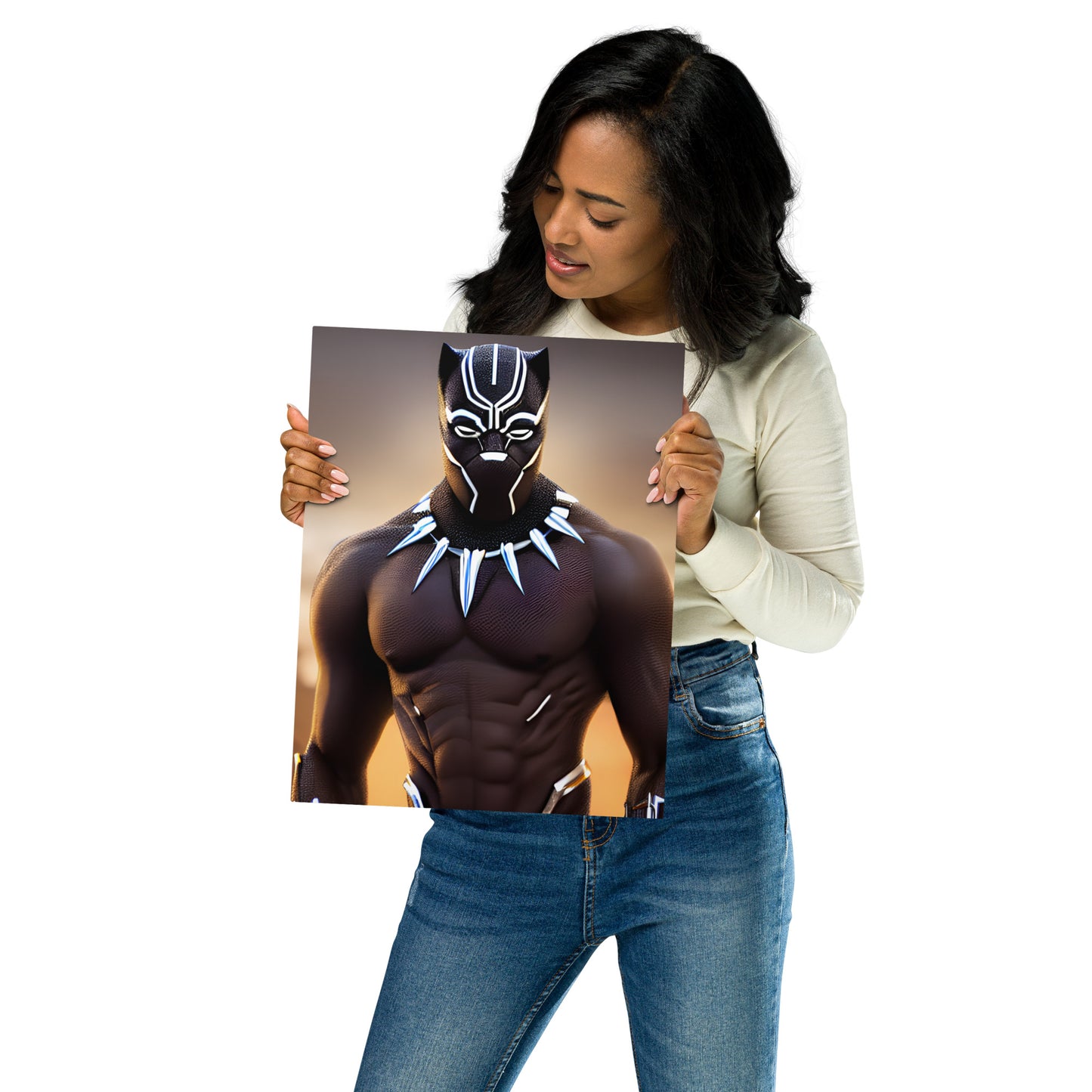 African Hero Metal prints