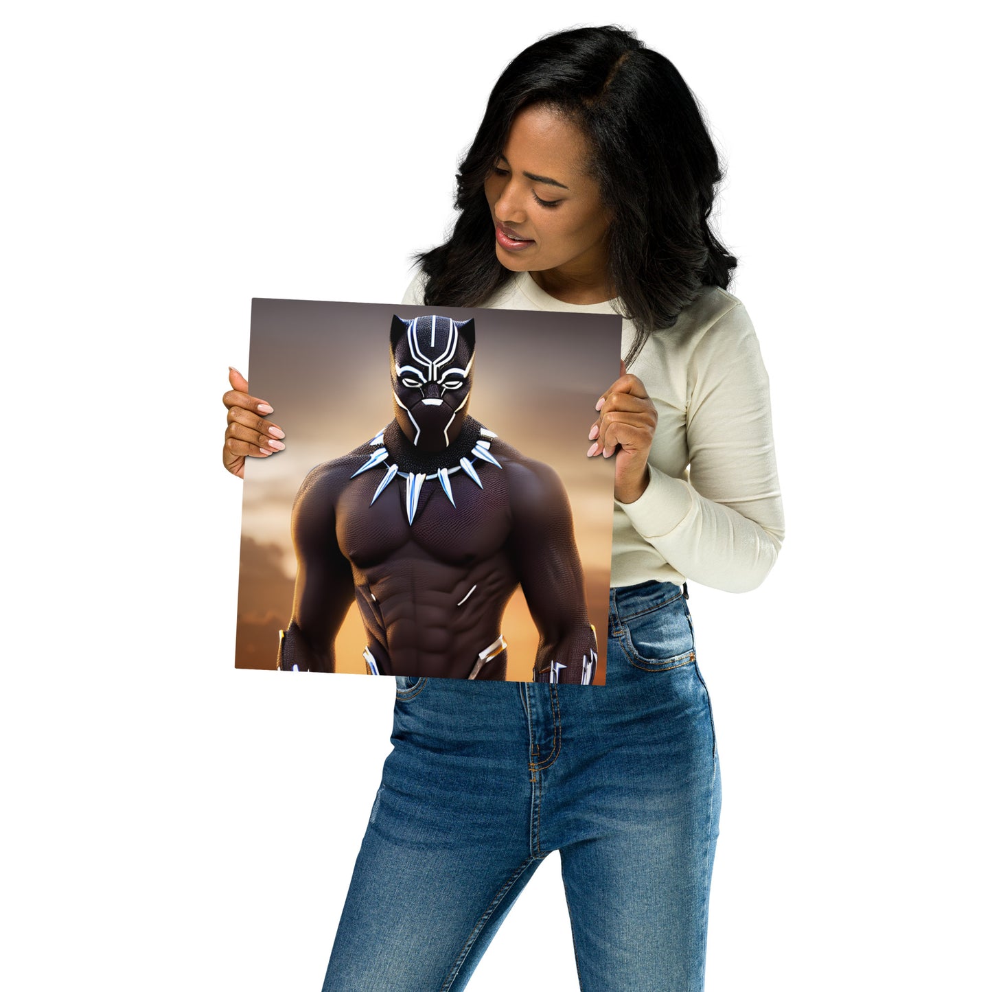 African Hero Metal prints