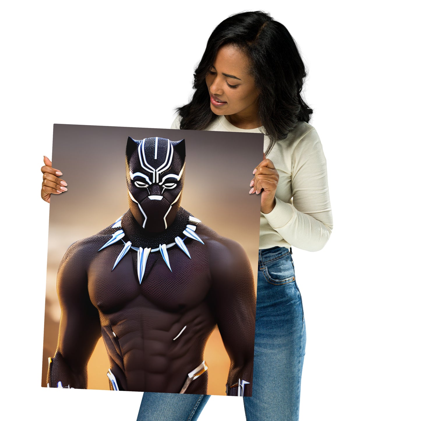 African Hero Metal prints