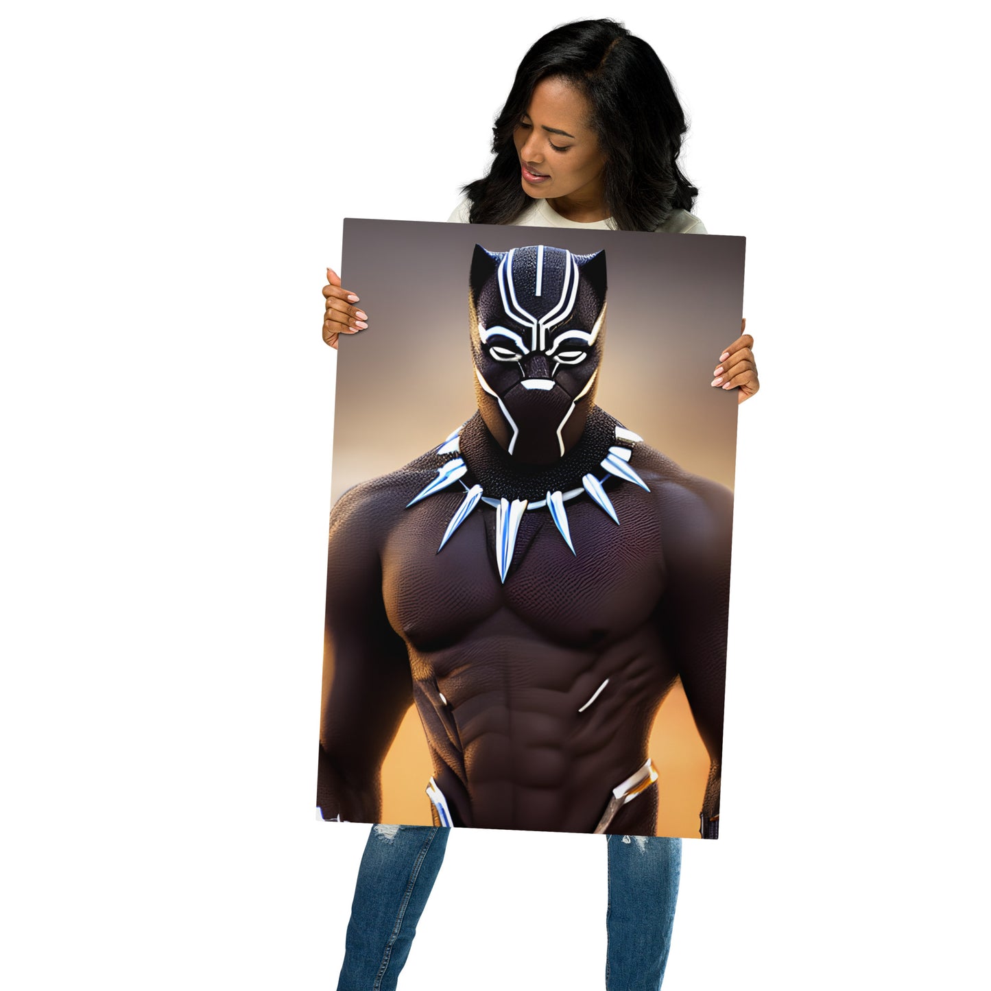 African Hero Metal prints