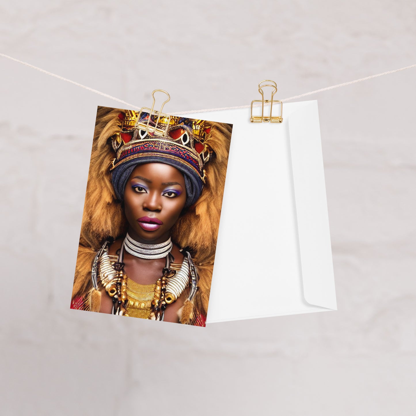 African Queen Greeting card