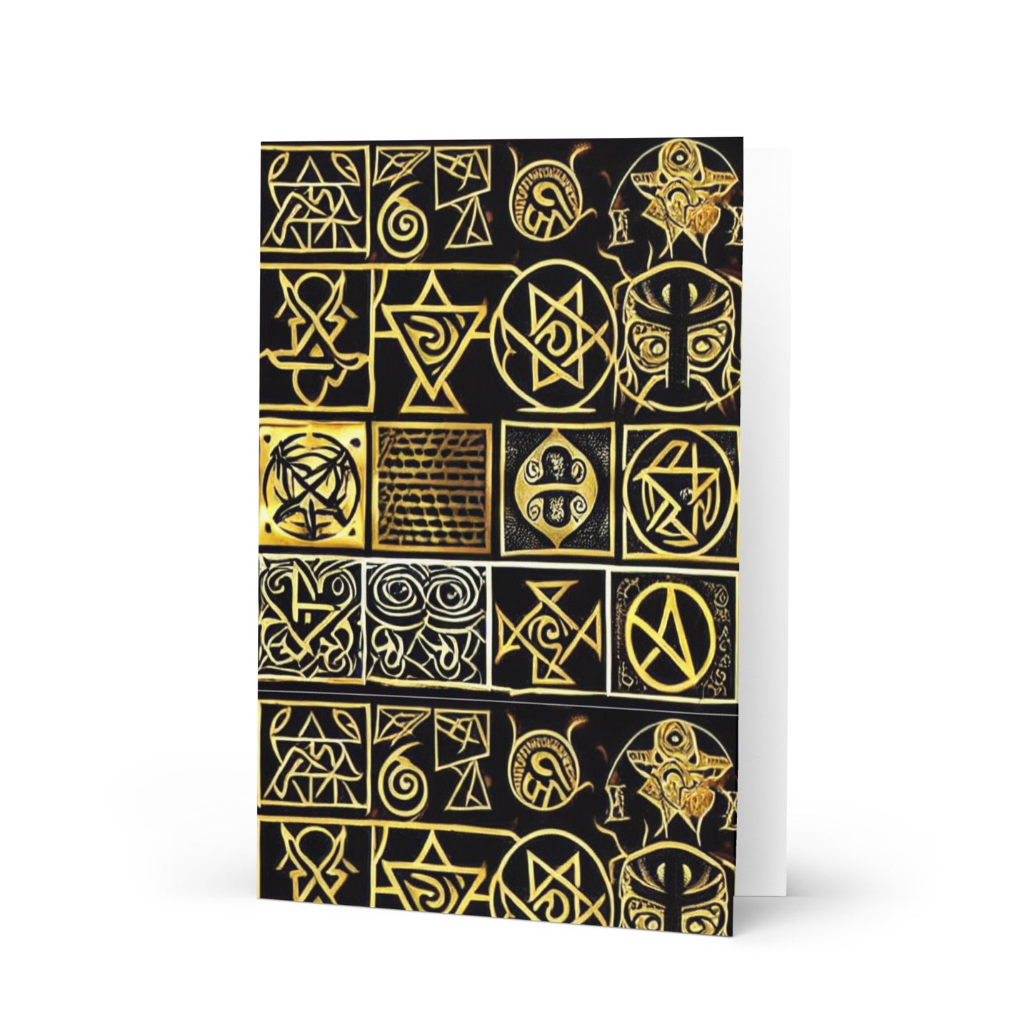 African Symbol Design Greeting card