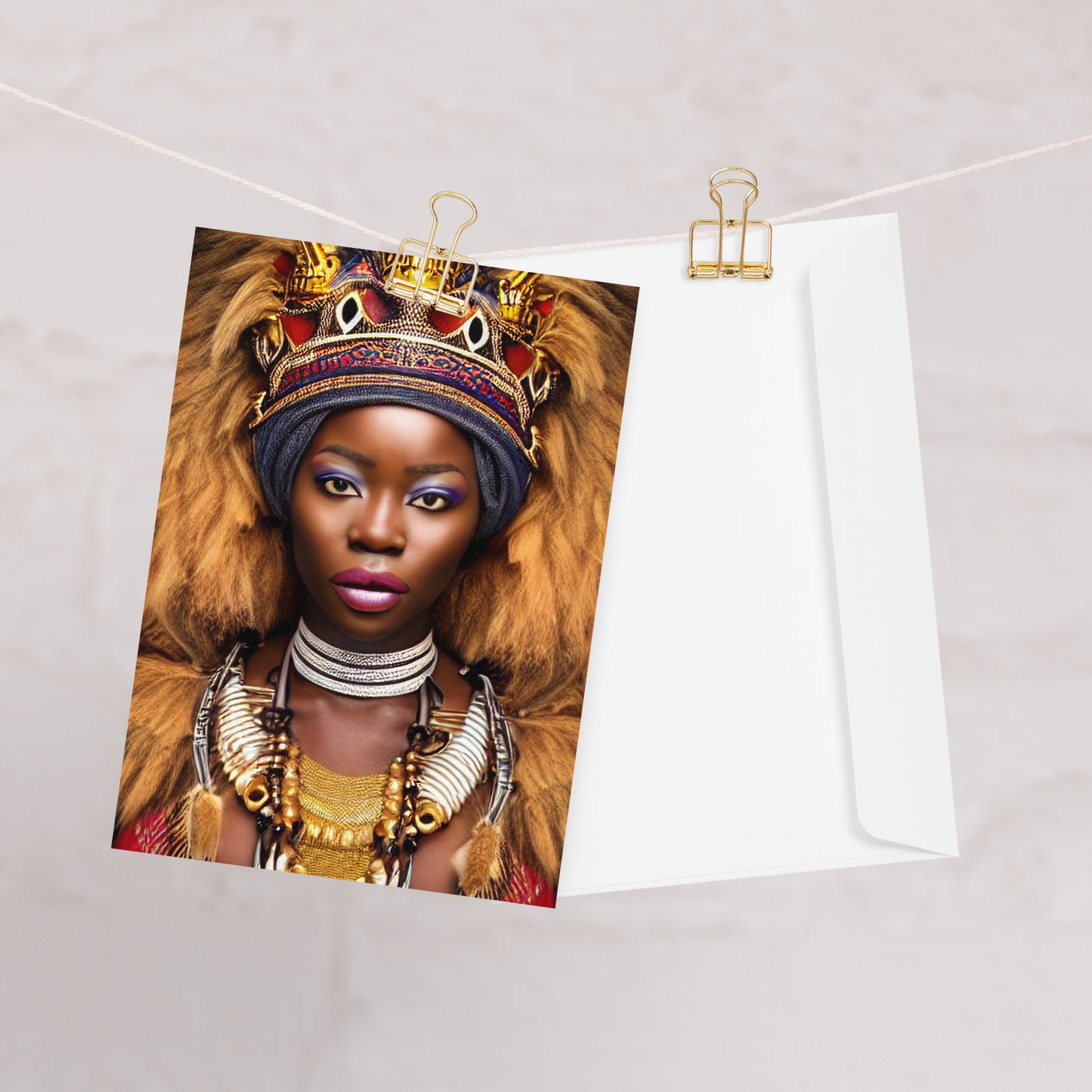 African Queen Greeting card