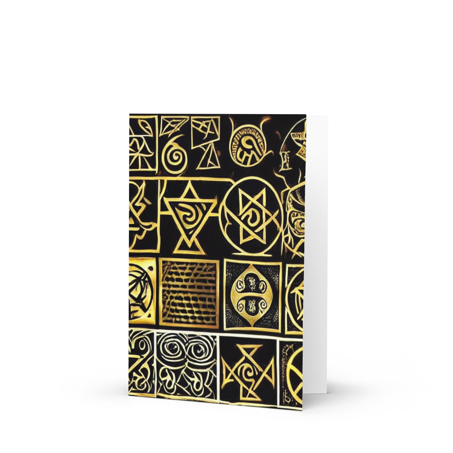 African Symbol Design Greeting card