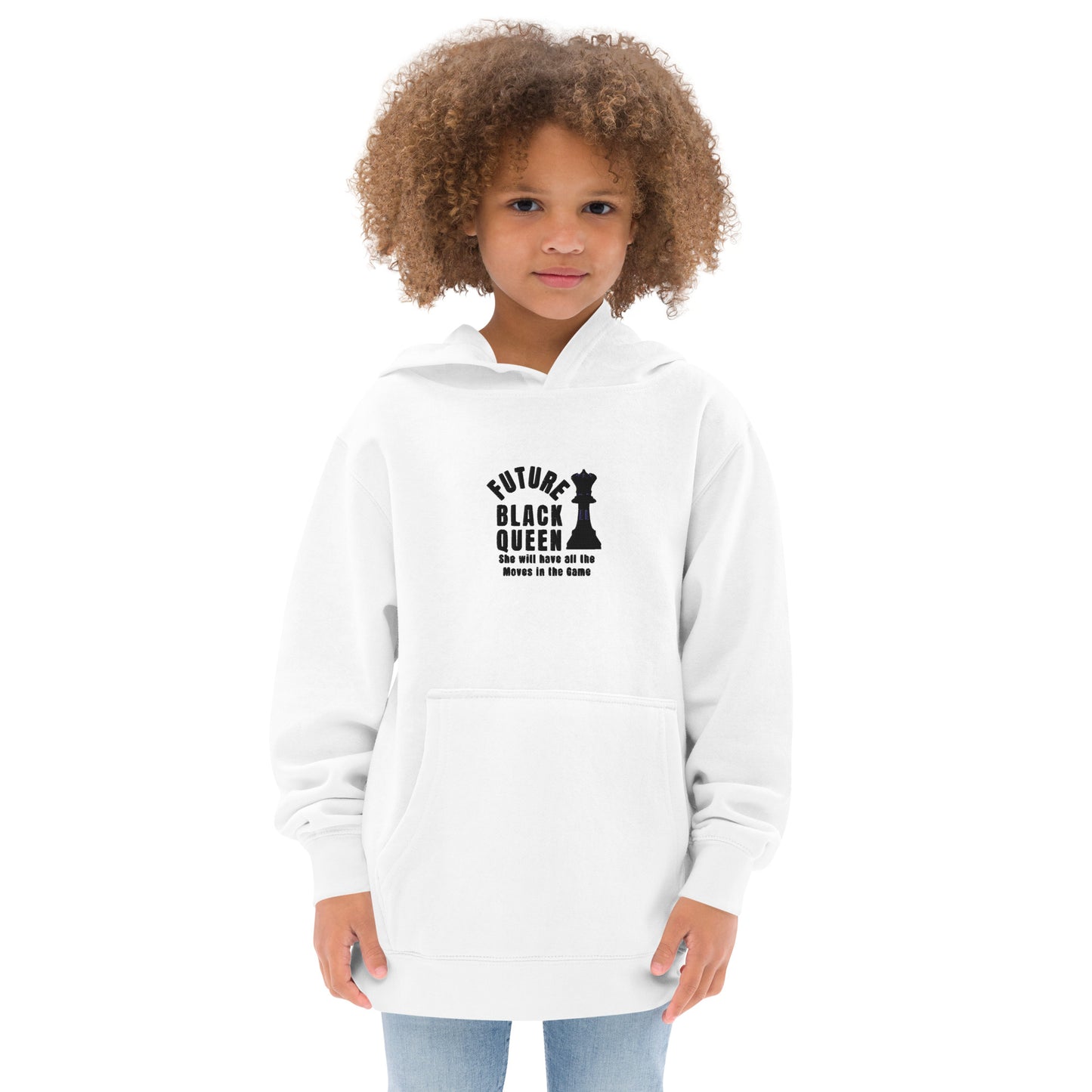 Stitched Boss Melanin branded Kids fleece hoodie