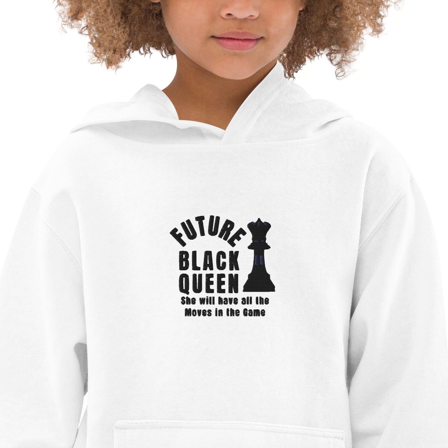 Stitched Boss Melanin branded Kids fleece hoodie