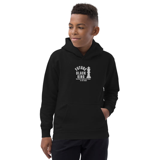 Embroidered "Future Black King" Kids Hoodie