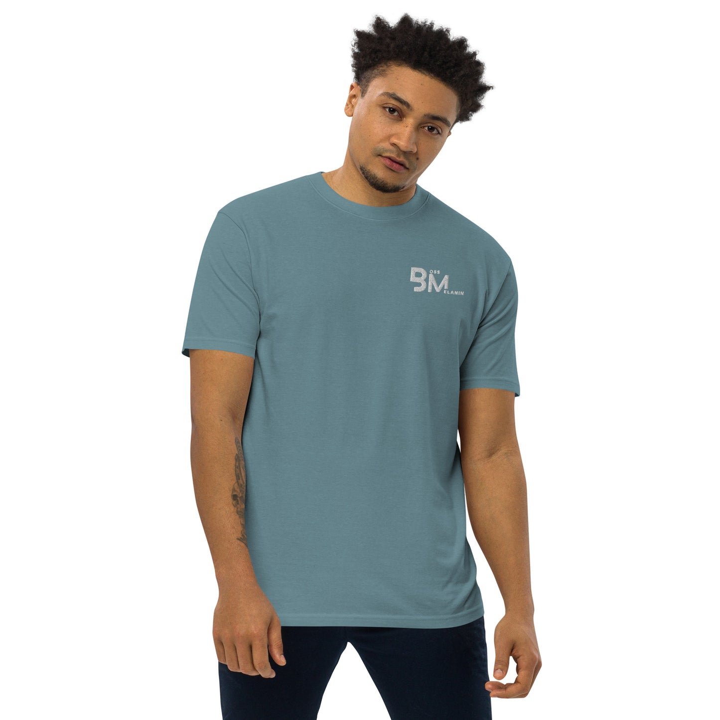 Boss Melanin Branded Men’s premium heavyweight tee