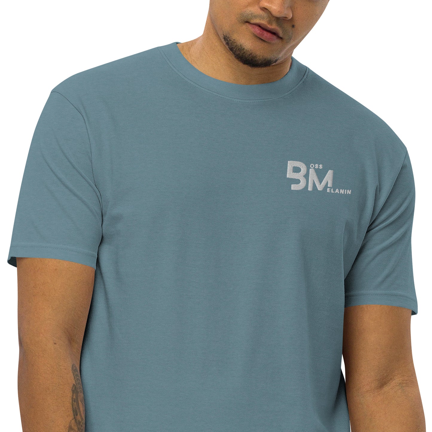 Boss Melanin Branded Men’s premium heavyweight tee