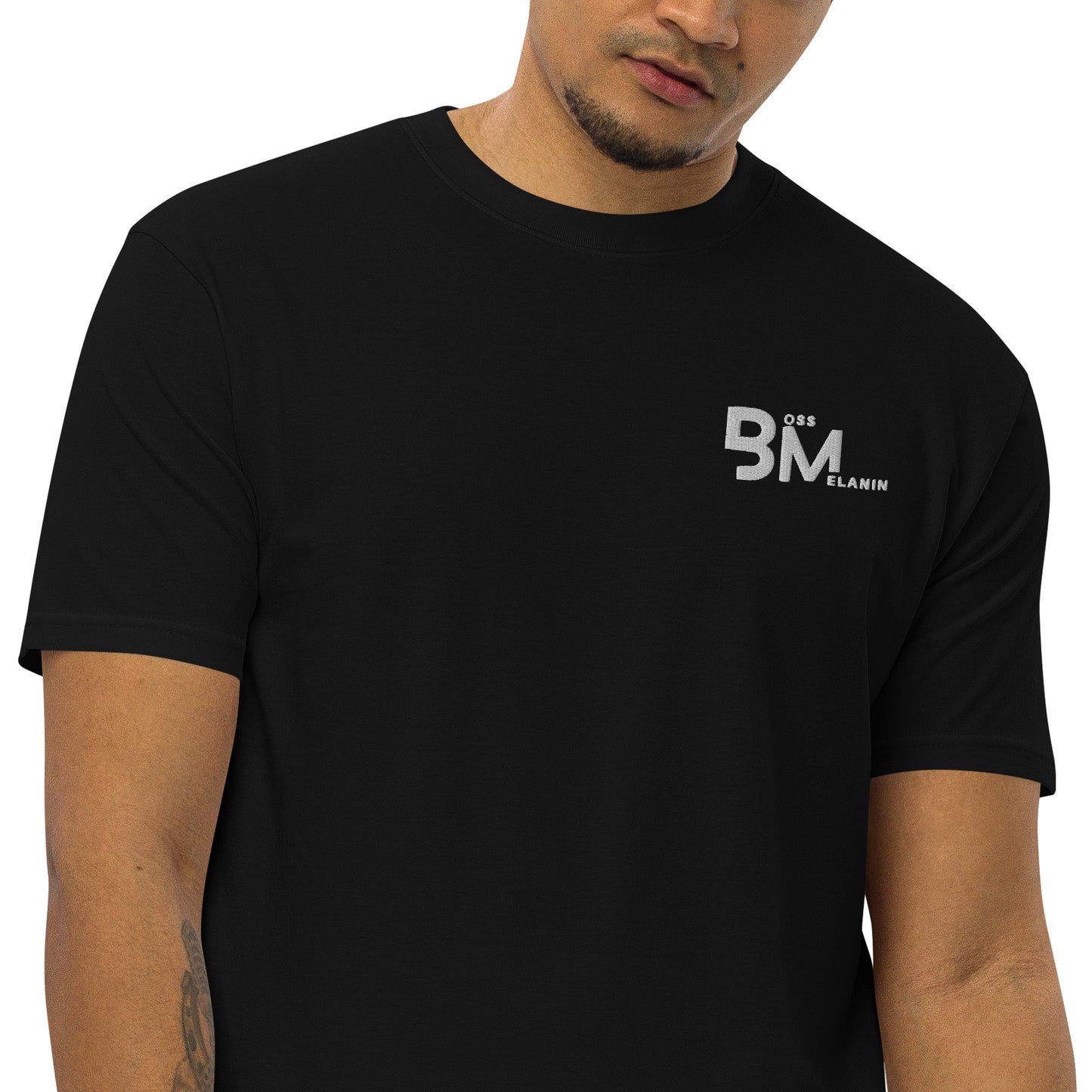 Boss Melanin Branded Men’s premium heavyweight tee