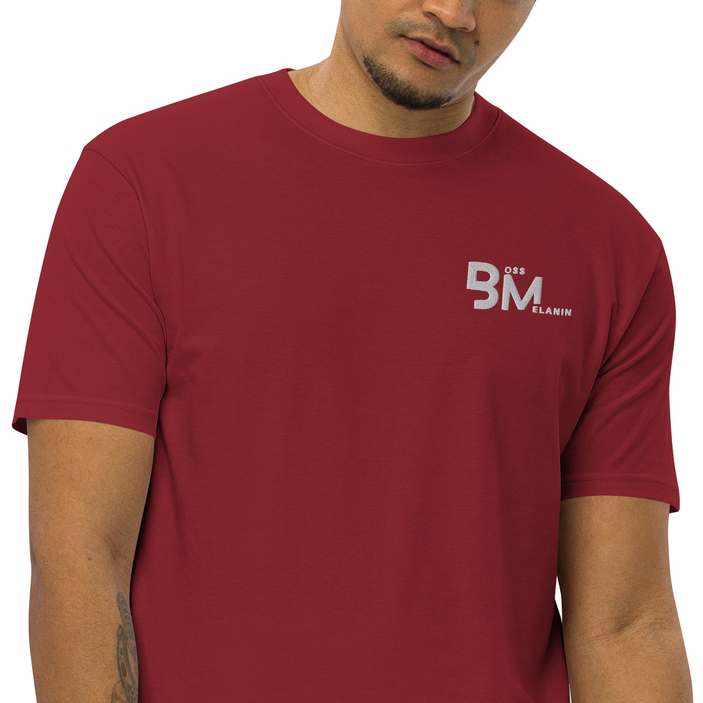 Boss Melanin Branded Men’s premium heavyweight tee