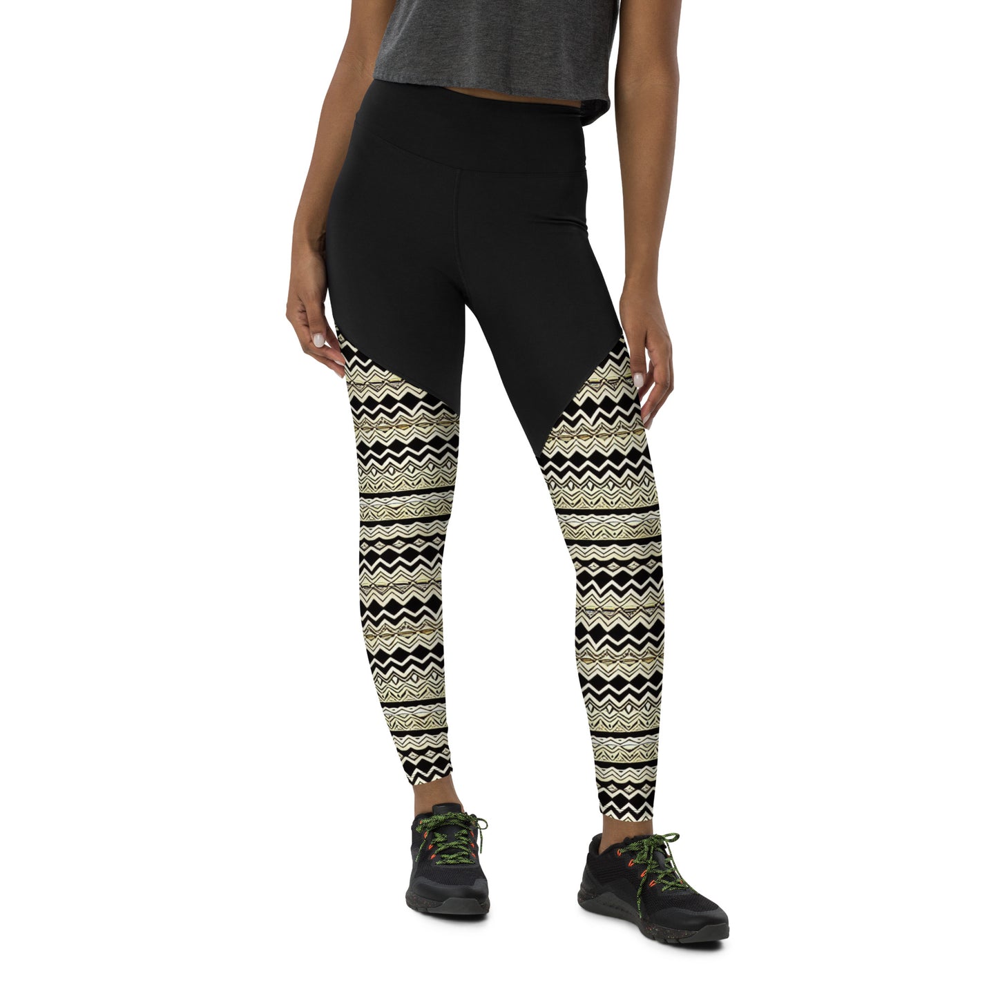 Unique African Print Design Sports Leggings - fromBossMelanin