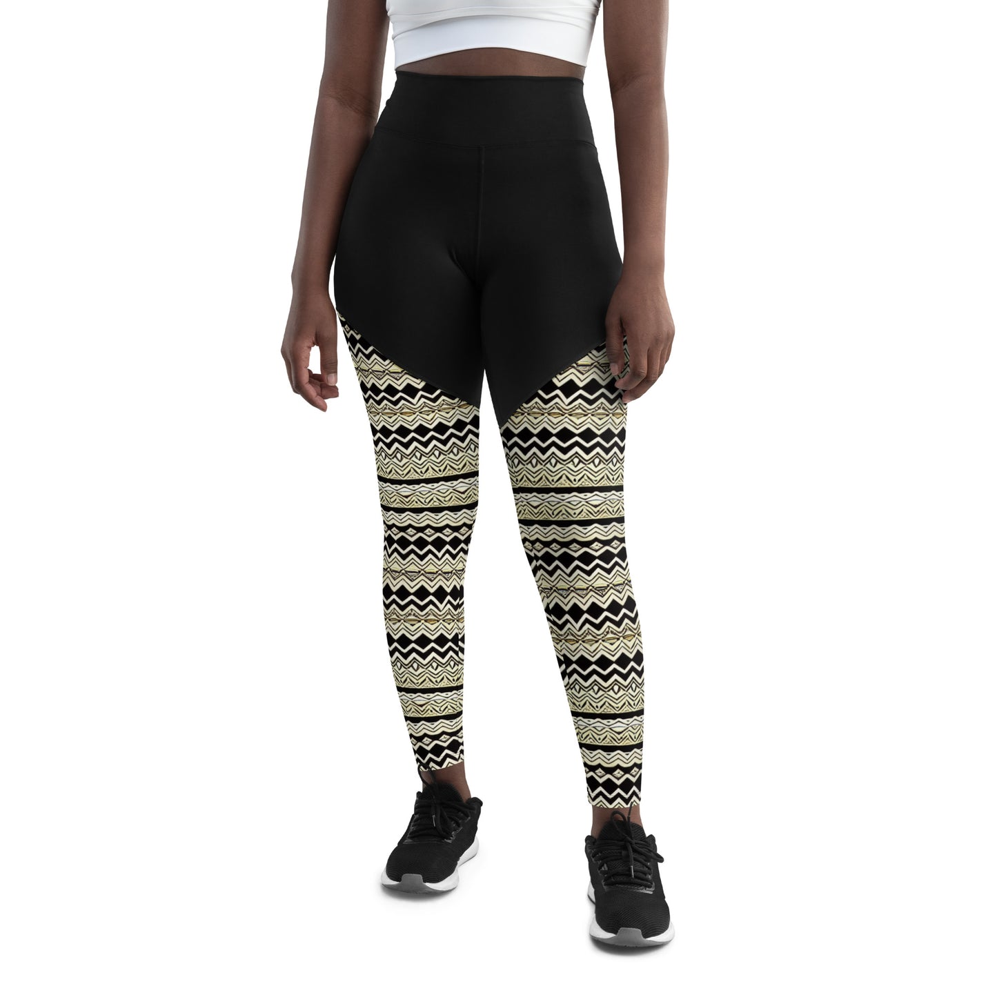 Unique African Print Design Sports Leggings - fromBossMelanin