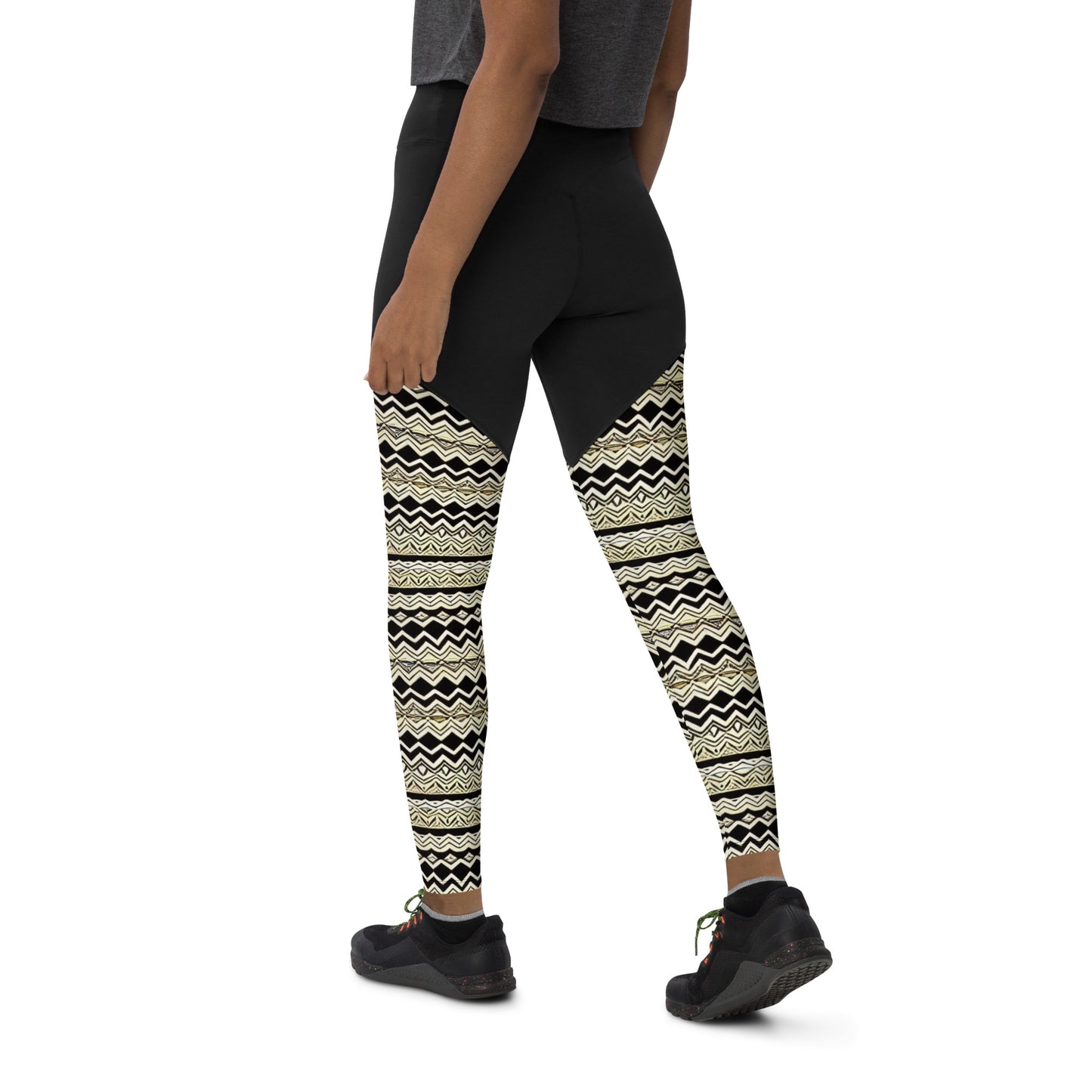 Unique African Print Design Sports Leggings - fromBossMelanin