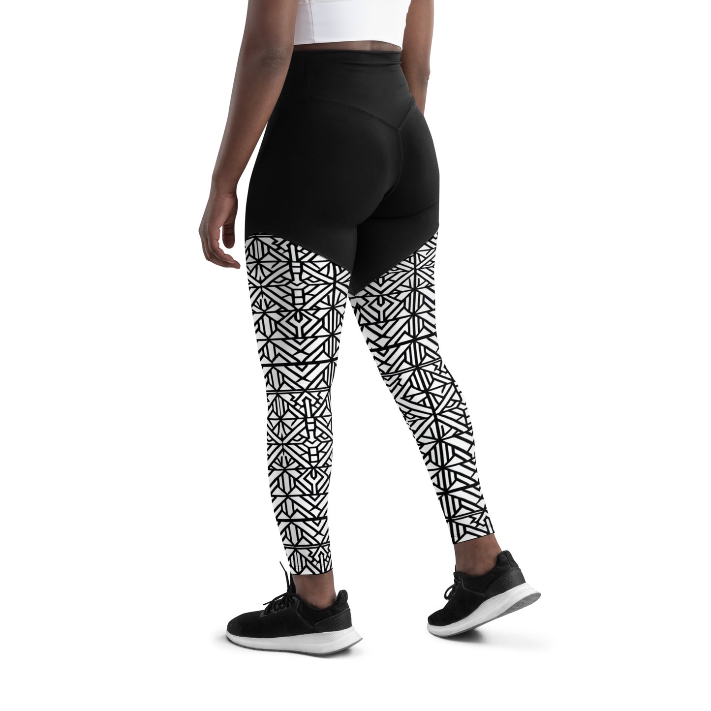 African Print Style Sports Leggings for women