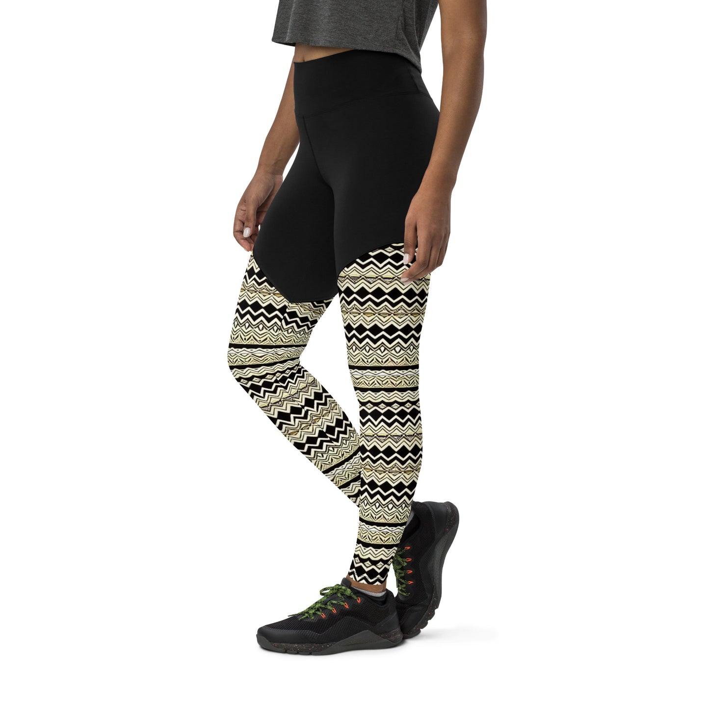 Unique African Print Design Sports Leggings - fromBossMelanin