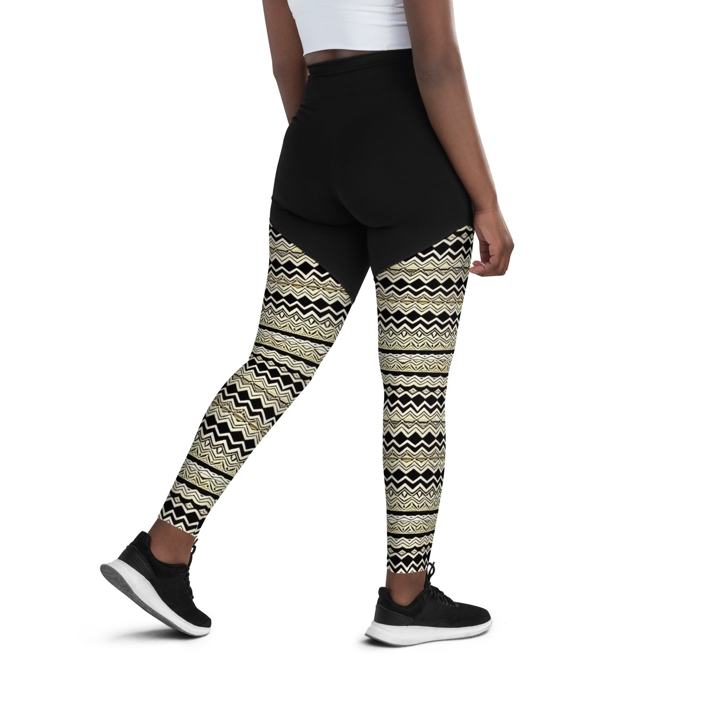 Unique African Print Design Sports Leggings - fromBossMelanin