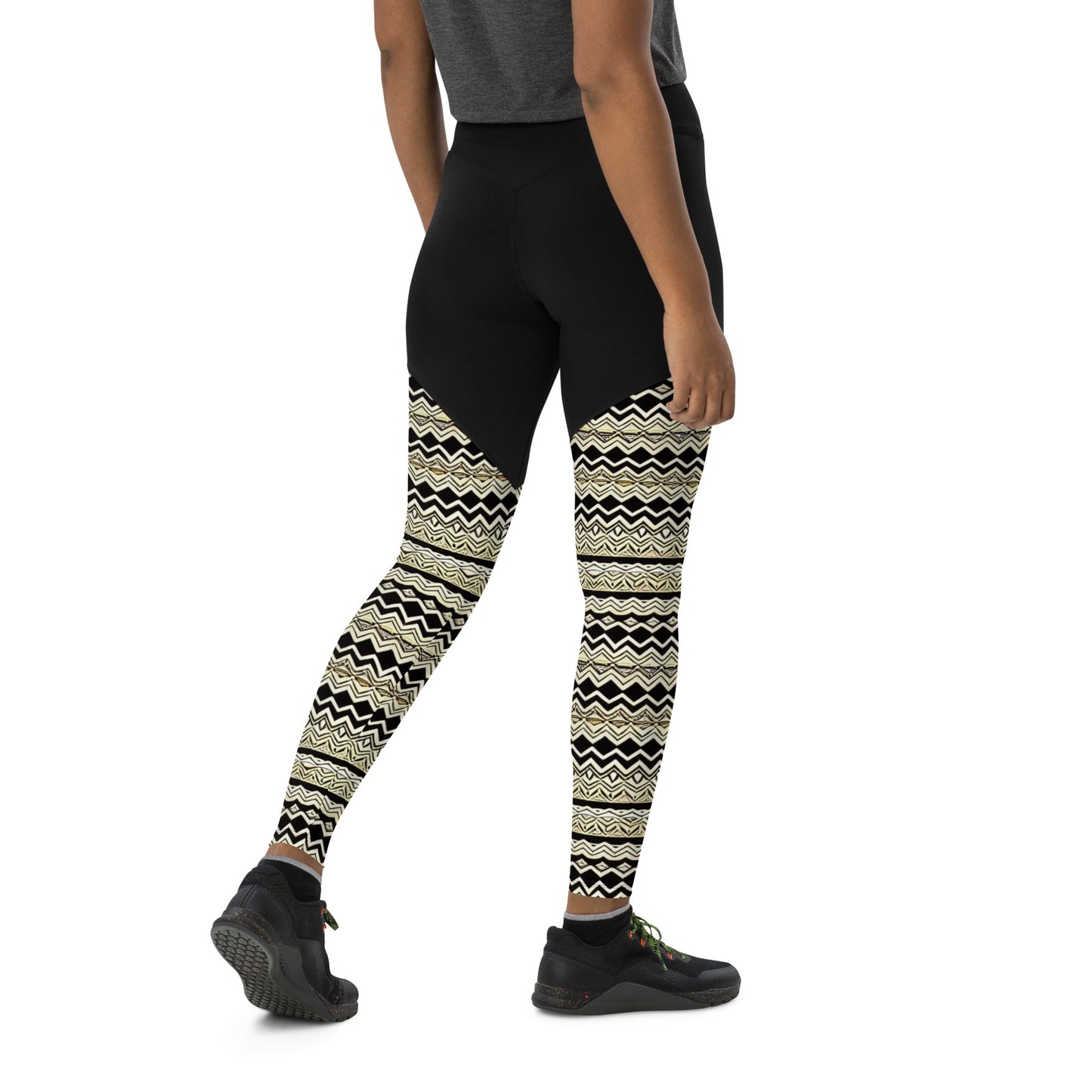 Unique African Print Design Sports Leggings - fromBossMelanin