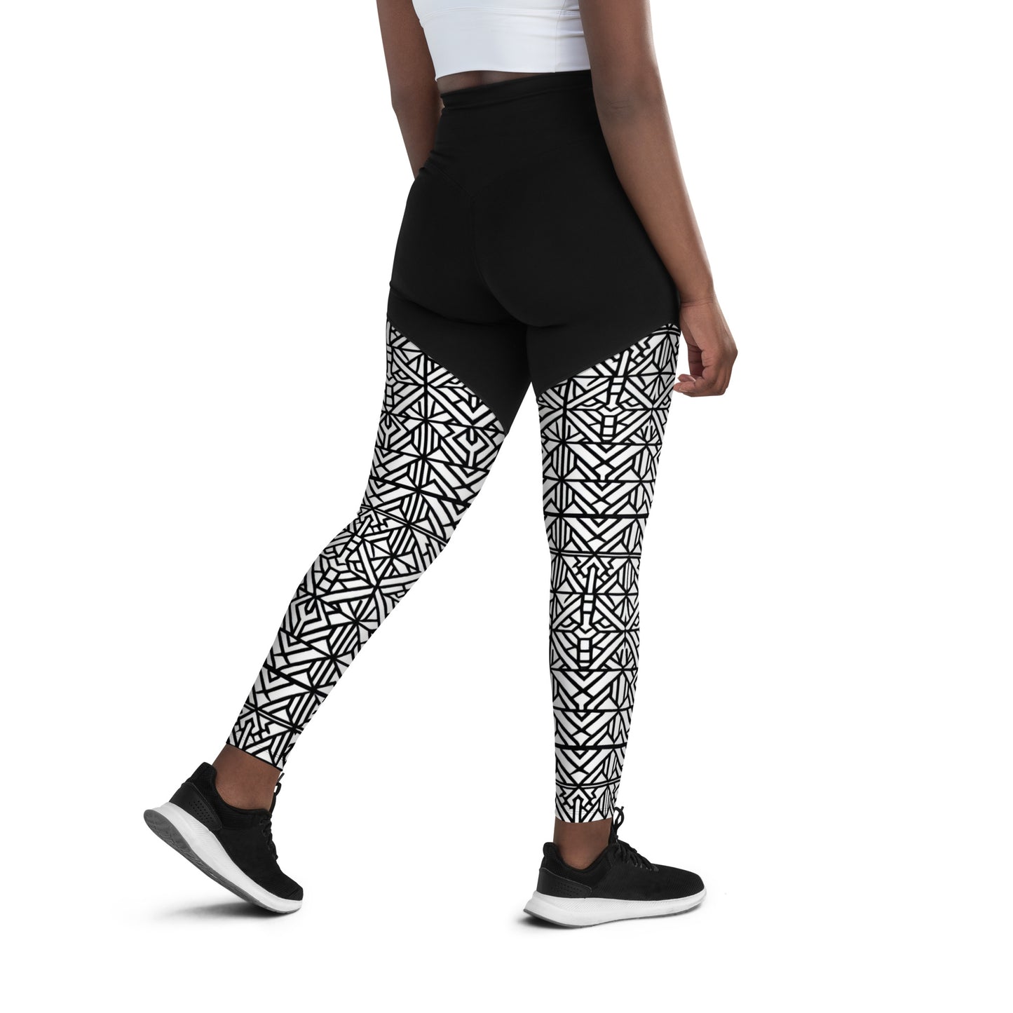 African Print Style Sports Leggings for women