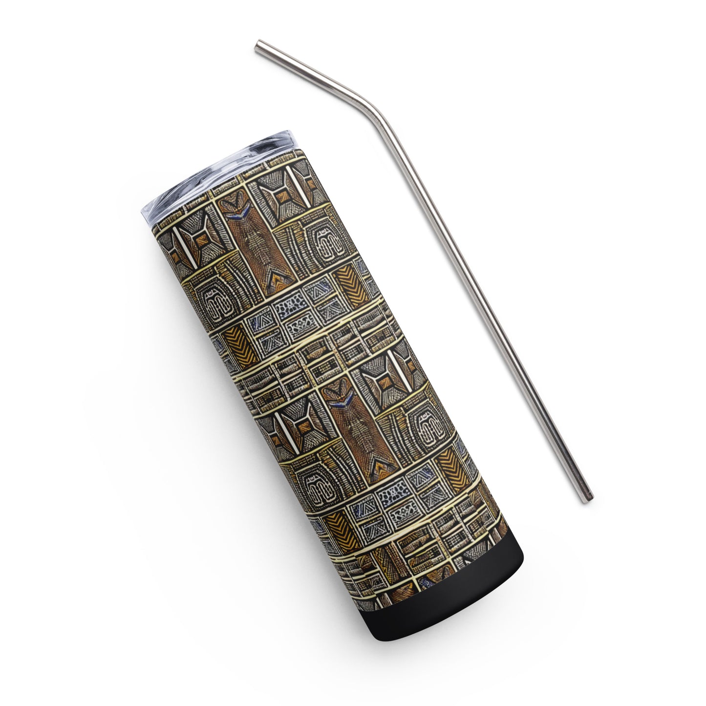 African texture design Stainless steel tumbler