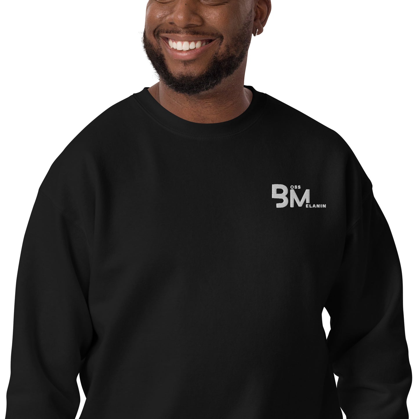 Melanin Boss Branded Premium Sweatshirt