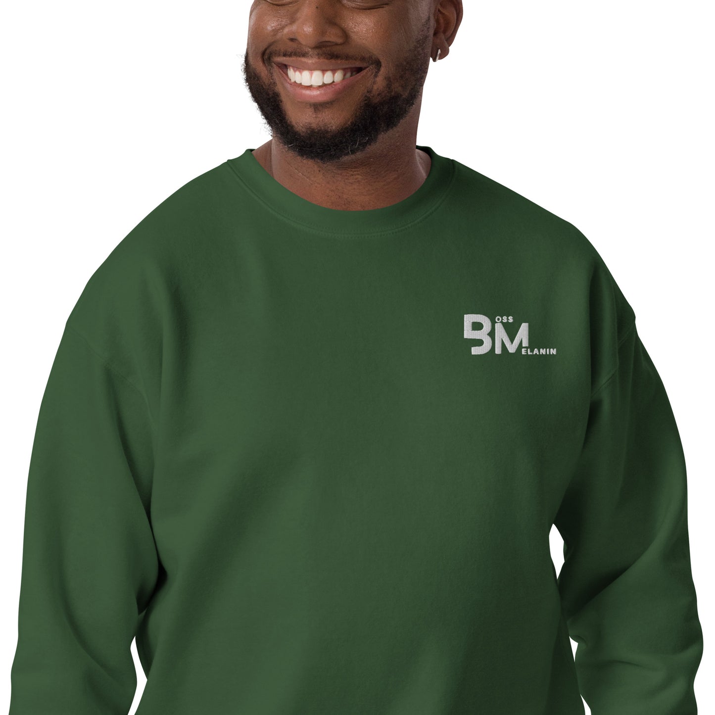 Melanin Boss Branded Premium Sweatshirt