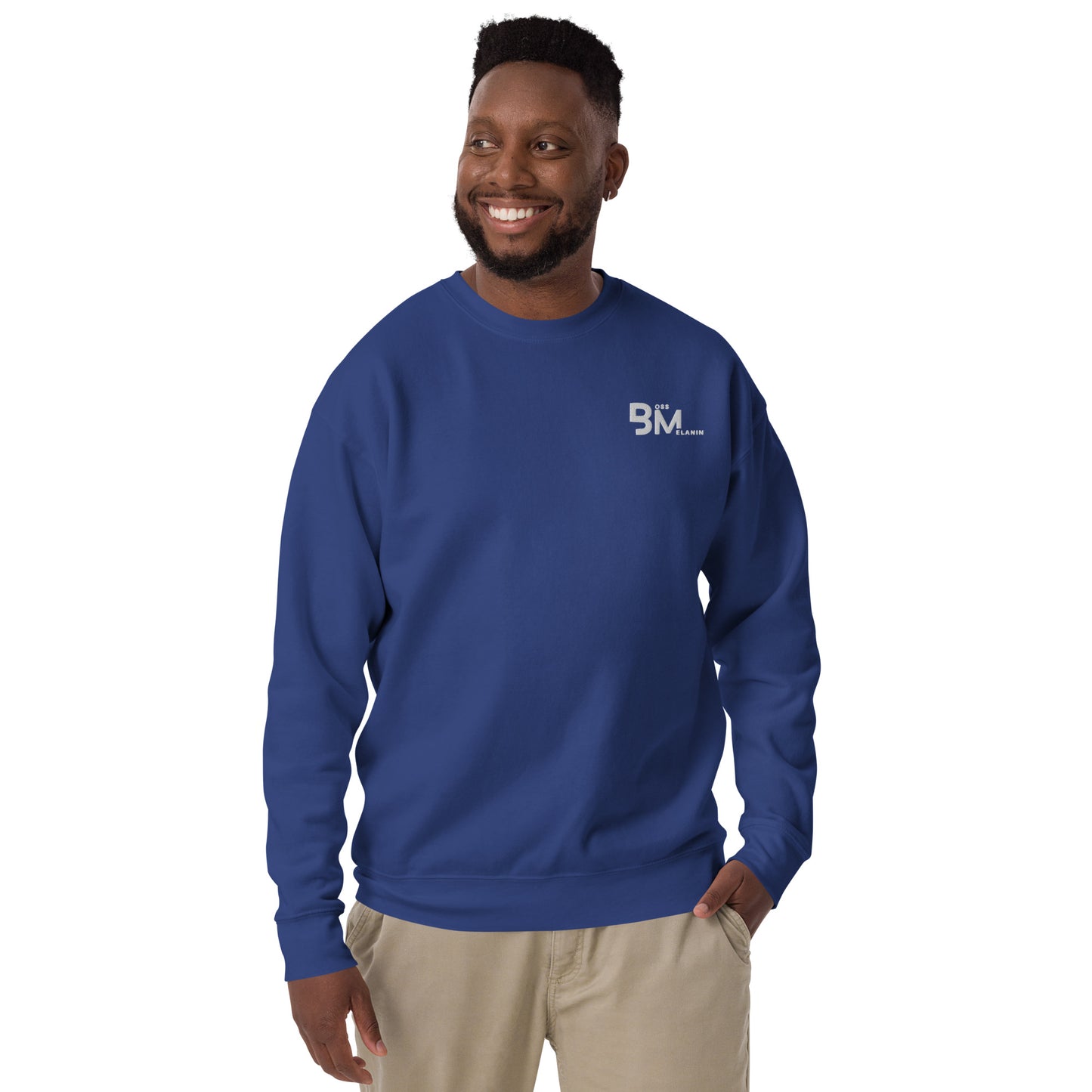 Melanin Boss Branded Premium Sweatshirt