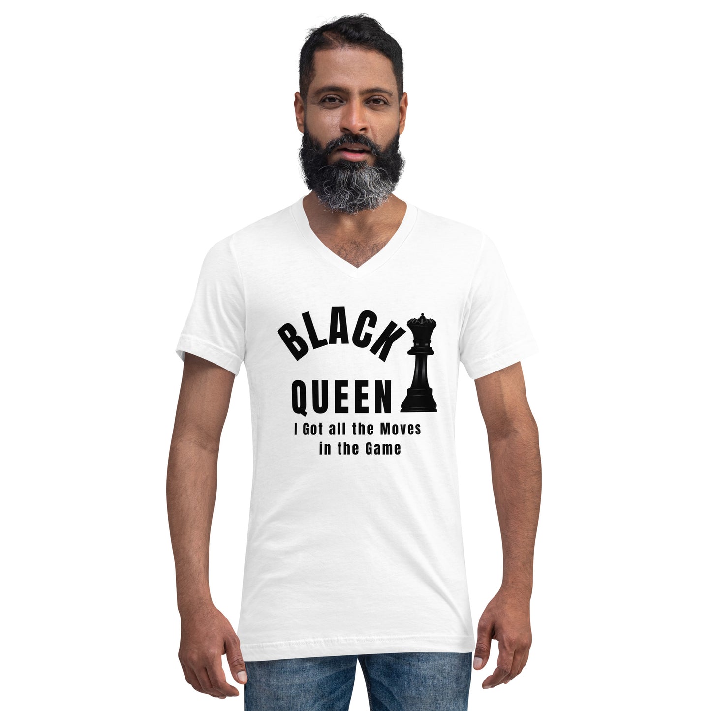 Black King finally  Unisex Short Sleeve V-Neck T-Shirt