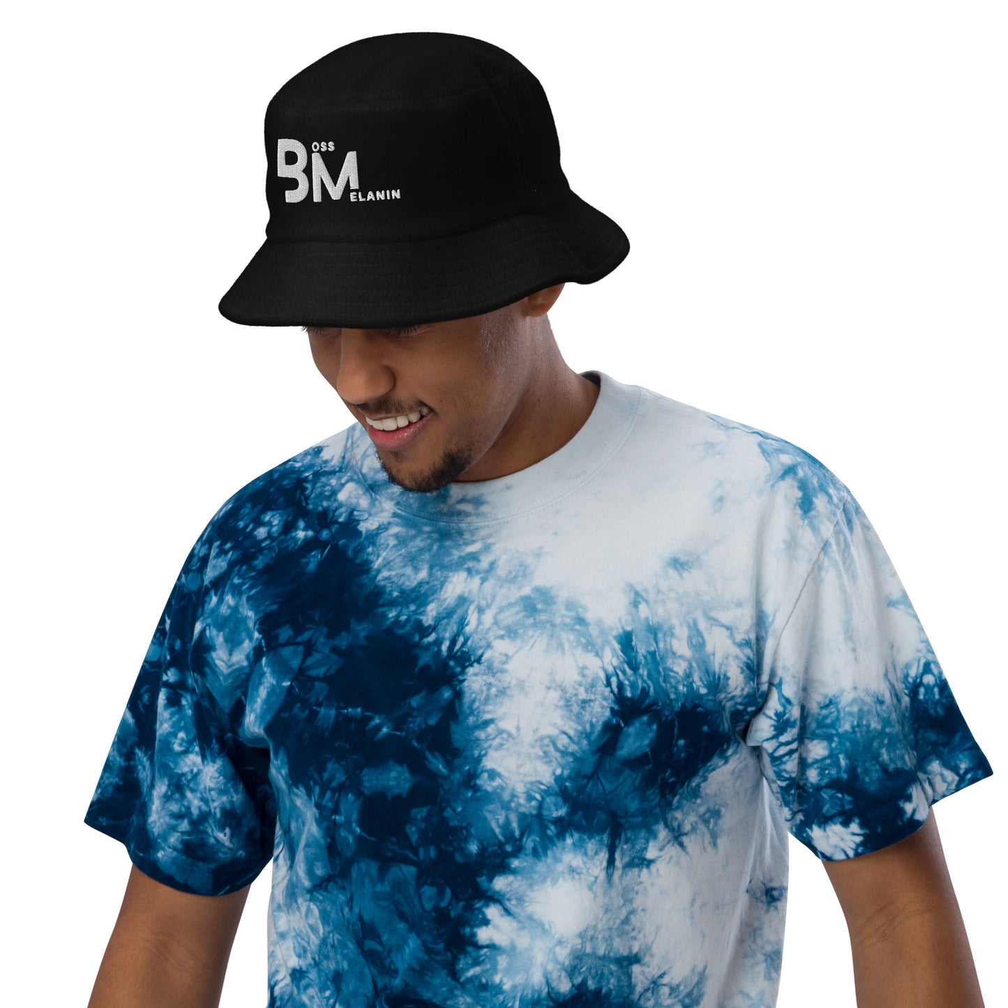 Boss Melanin Unstructured terry cloth bucket hat