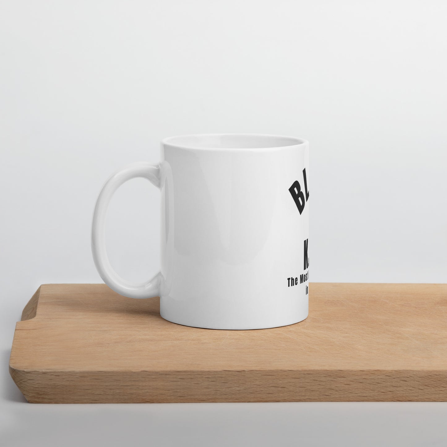 Black King White glossy mug