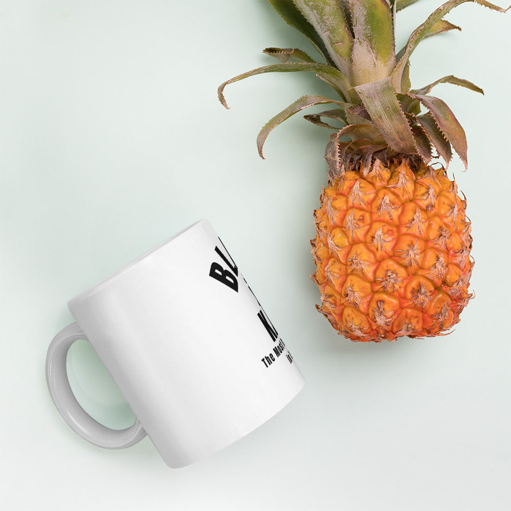 Black King White glossy mug