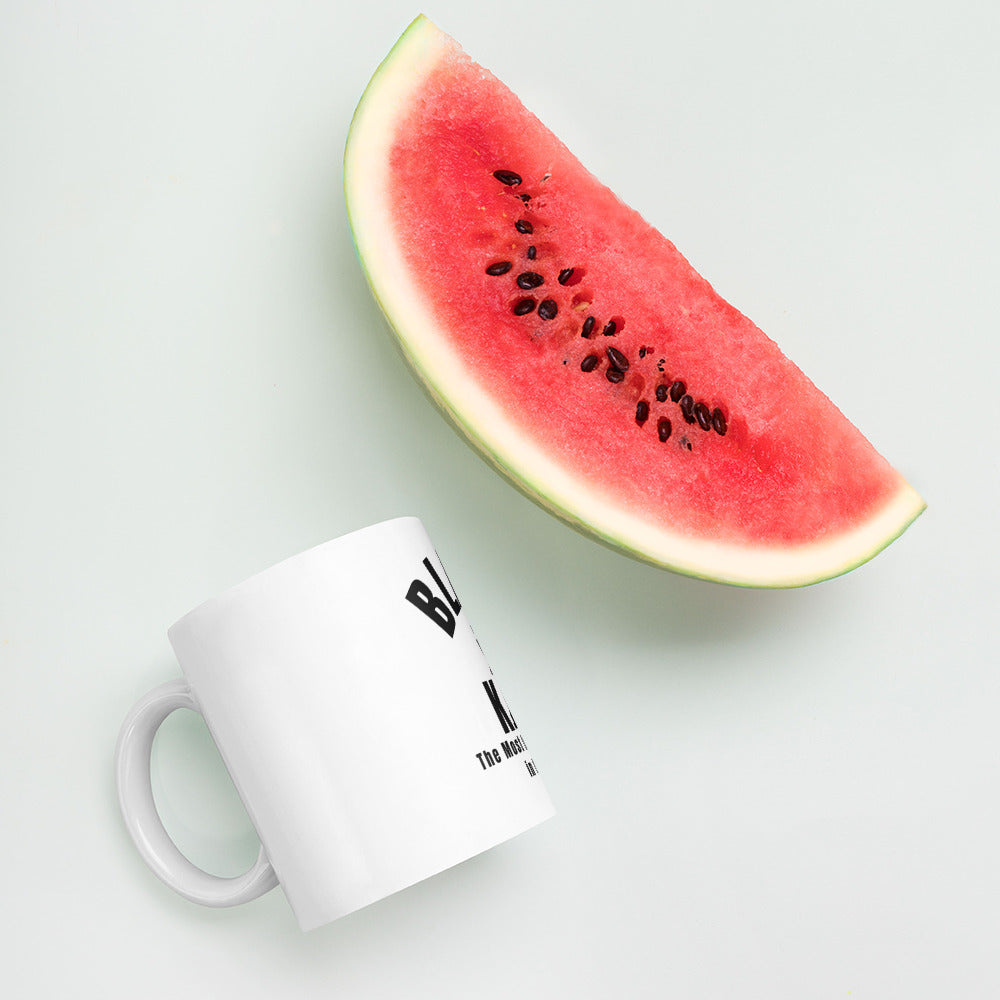 Black King White glossy mug