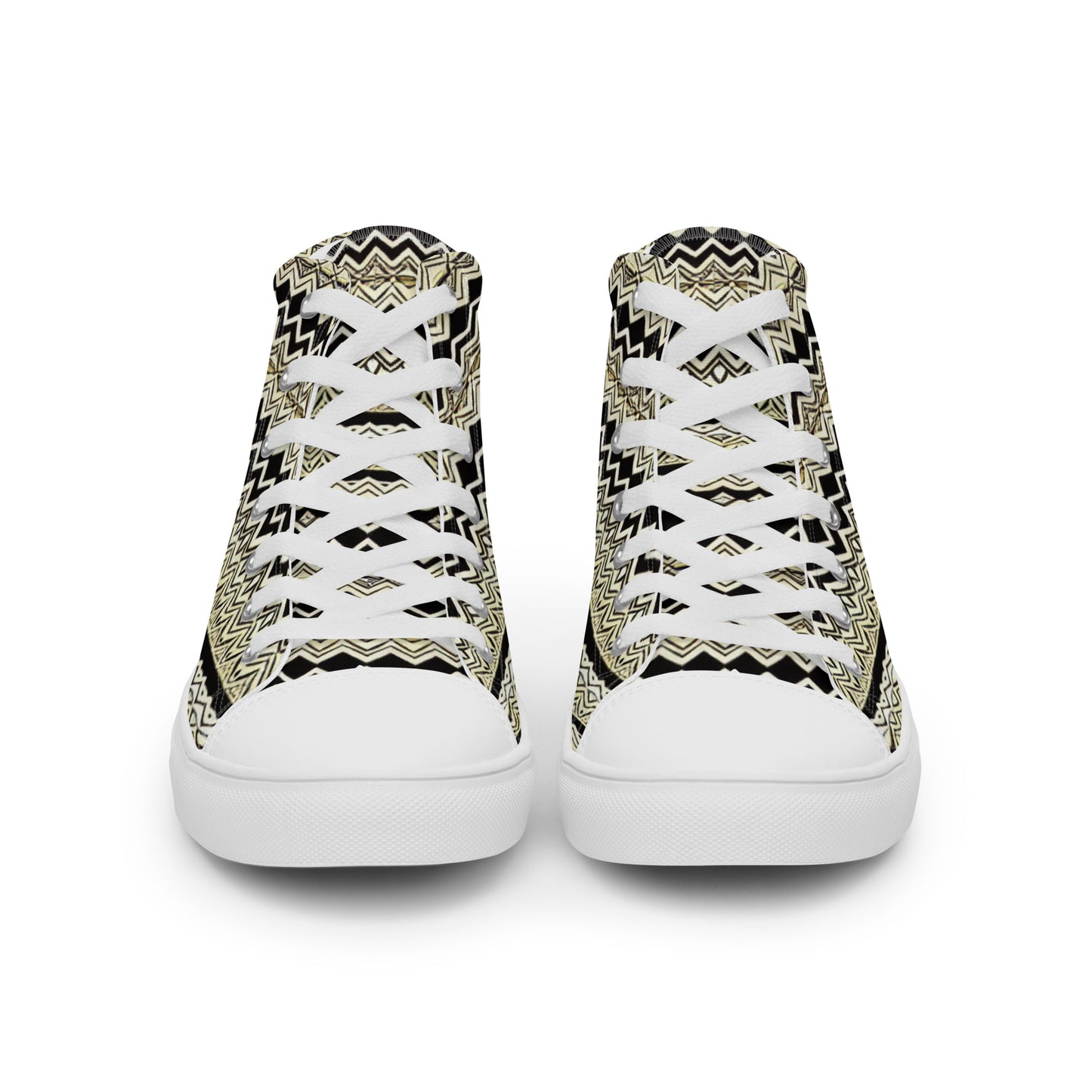 African Pattern Design Women’s high top canvas shoes