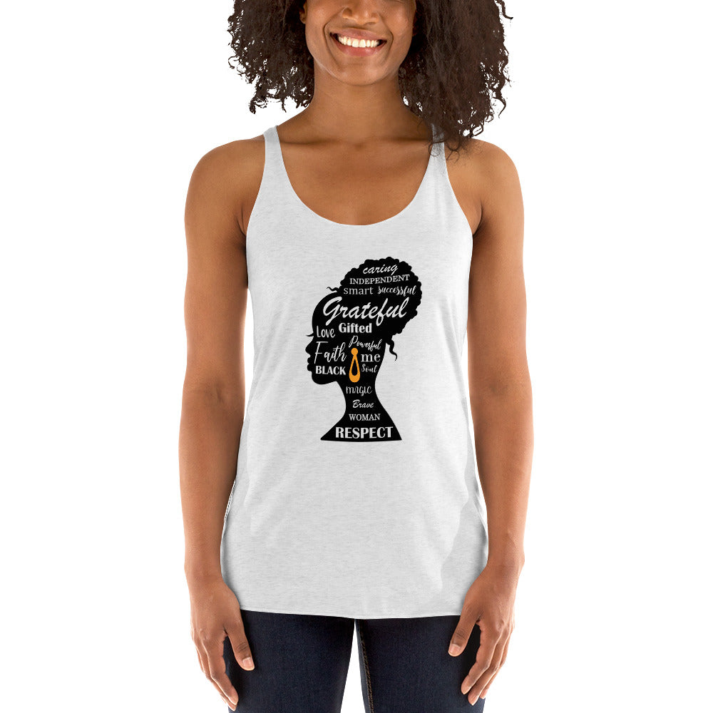 Black positivity TShirtWomen's Racerback Tank Top