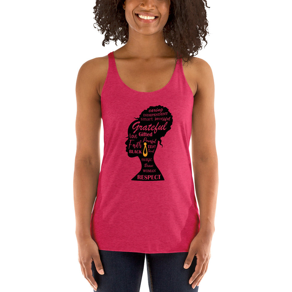 Black positivity TShirtWomen's Racerback Tank Top