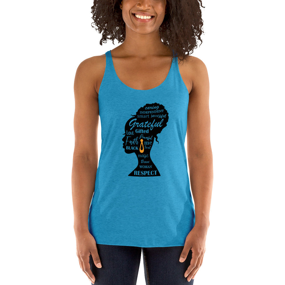 Black positivity TShirtWomen's Racerback Tank Top